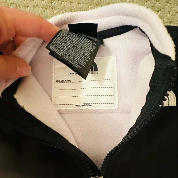 The North Face Black and White Footies One Piece - Picture 3 of 6